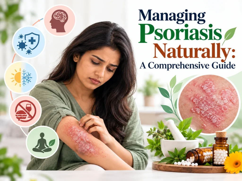 Managing Psoriasis Naturally Infographic